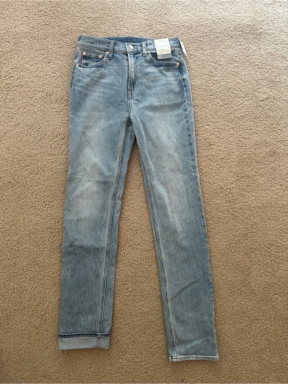 GAP Women high rise 90’s straight jeans